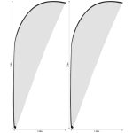 Legend 3m Sublimated Sharkfin Flying Banner Skin - Set Of 2 (Excludes Hardware) - Image 2