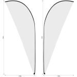 Legend 3m Sublimated Sharkfin Double-Sided Flying Banner Skin (Excludes Hardware) - Image 2