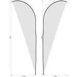 Legend 4m Sublimated Sharkfin Double-Sided Flying Banner Skin (Excludes Hardware) - Image 2