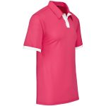 Mens Contest Golf Shirt - Pink - Image 3