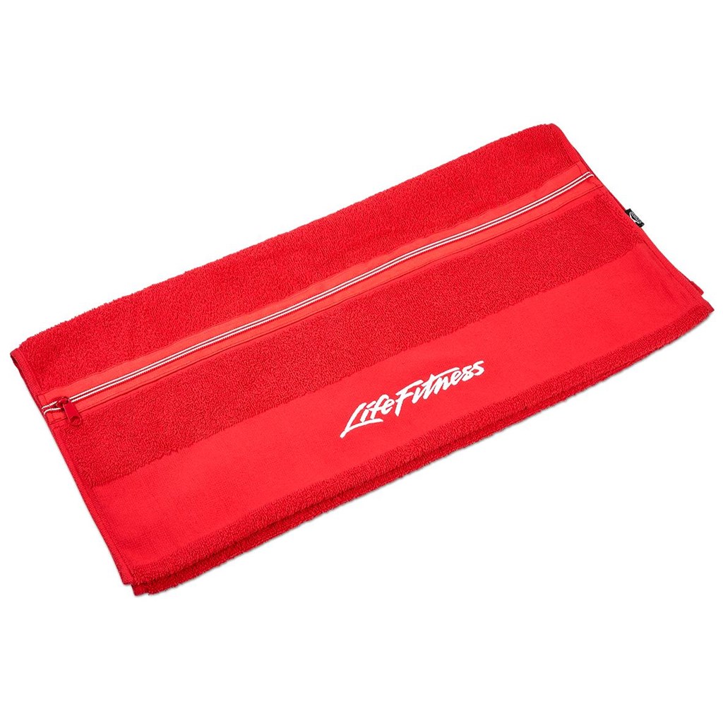 Slazenger Wembley Gym Towel - Red Slazenger Wembley Gym Towel - Red - Image 1