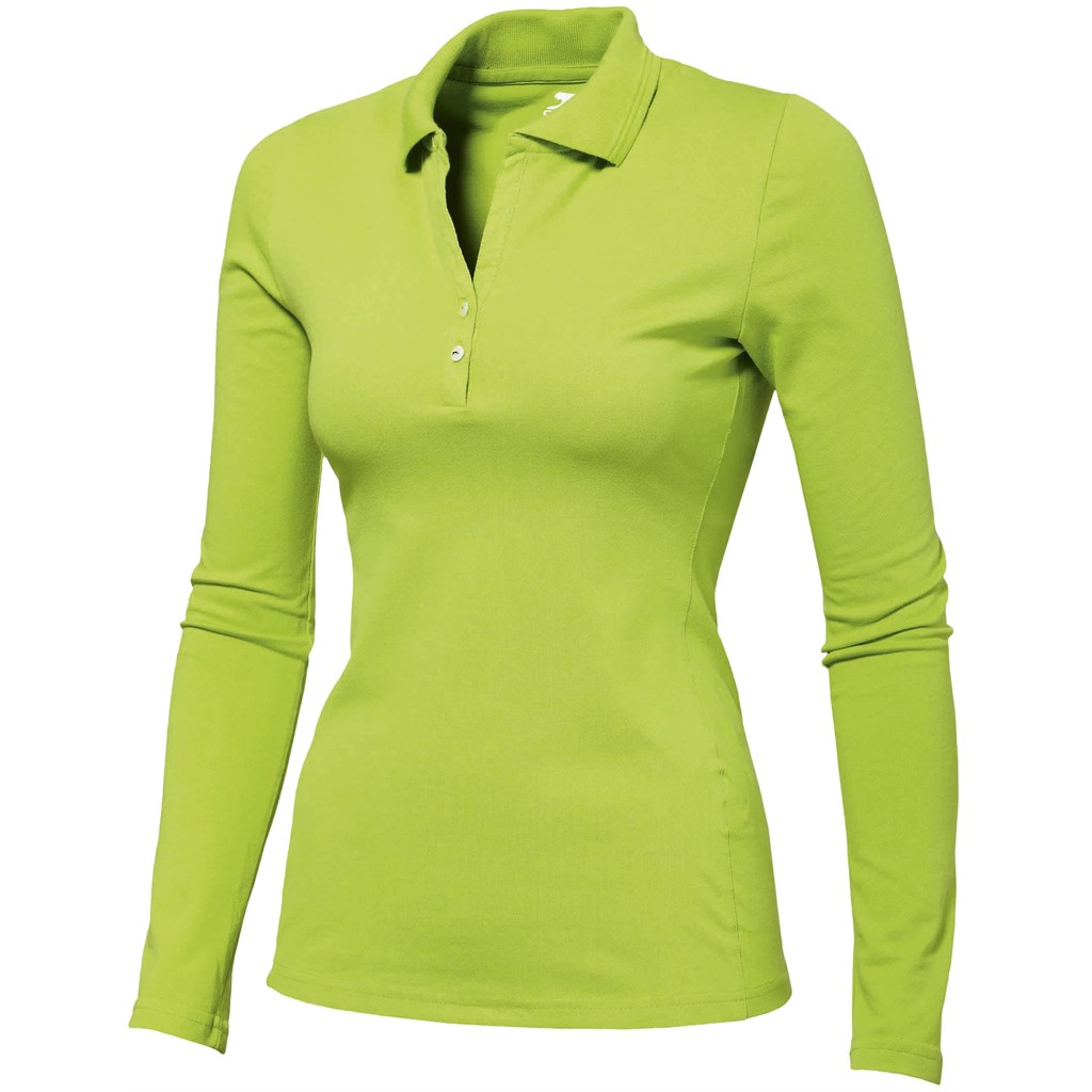Ladies Long Sleeve Zenith Golf Shirt - Lime Ladies Long Sleeve Zenith Golf Shirt - Lime - Image 1