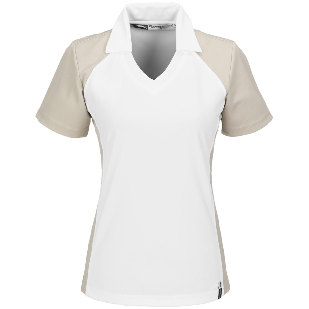 Ladies Grandslam Golf Shirt - Khaki Ladies Grandslam Golf Shirt - Khaki - Image 1
