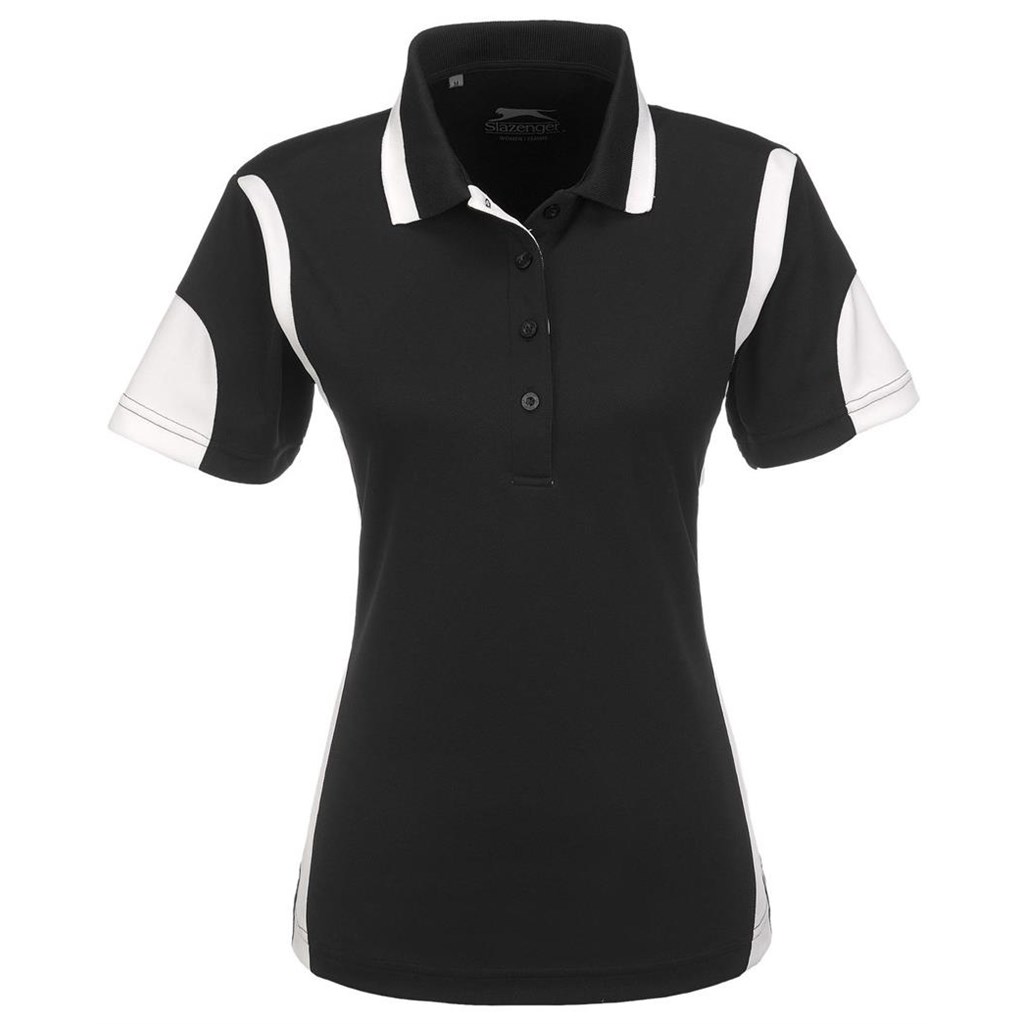 Ladies Genesis Golf Shirt - Black Ladies Genesis Golf Shirt - Black - Image 1