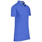 Mens Hacker Golf Shirt - Blue - Image 3