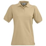 Ladies Crest Golf Shirt - Khaki