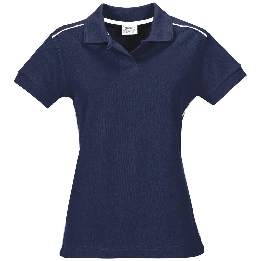 Ladies Backhand Golf Shirt - Navy Ladies Backhand Golf Shirt - Navy - Image 1