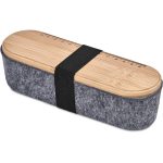 Okiyo Byoga Recycled PET Felt & Bamboo Stationery Case - Image 17