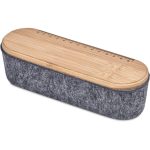 Okiyo Byoga Recycled PET Felt & Bamboo Stationery Case - Image 3