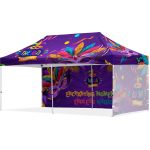 Coated Steel Sublimated Gazebo 6m x 3m - 1 Long Full- Wall Skin - 1 Short Full-Wall Skin - Image 4