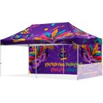 Coated Steel Sublimated Gazebo 6m x 3m - 1 Short Half-Wall Skin - 1 Long Full Wall Skin - Image 2