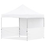 Coated Steel Sublimated Gazebo 3 x 3m - 2 Half-Wall Skins - 1 Full-Wall Skin - Image 6