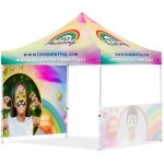 Coated Steel Sublimated Gazebo 3m x 3m - 1 Half-Wall Skin - 1 Full-Wall Skin - Image 7