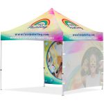 Coated Steel Sublimated Gazebo 3m x 3m - 2 Full-Wall Skins - Image 5