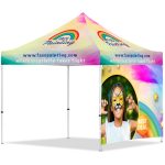 Coated Steel Sublimated Gazebo 3m x 3m - 1 Full-Wall Skin - Image 9
