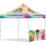 Coated Steel Sublimated Gazebo 3m x 3m - 1 Half-Wall Skin - Image 7