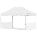 Coated Steel Sublimated Gazebo 4.5m x 3m - 2 Short  Half-Wall Skins - Image 5