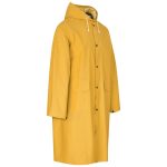 Light Duty Storm Rubberised Polyester/PVC Raincoat - Yellow - Image 3