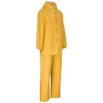 Light Hurricane Rubberised Polyester/PVC Rainsuit - Yellow - Image 2