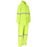 Light Duty Tornado  Hi-Viz Reflective  Rubberised Rainsuit - Yellow - Image 3