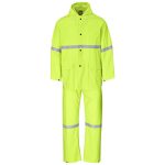 Light Duty Tornado  Hi-Viz Reflective  Rubberised Rainsuit - Yellow